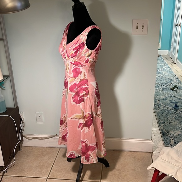 Adrianna Papell Sleeveless Dress with Empire  Silhouette - Picture 9 of 12